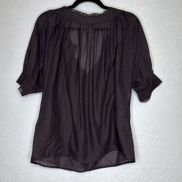 Diane Von Furstenberg Figue Ruffle Blouse 12 - Picture 4 of 6